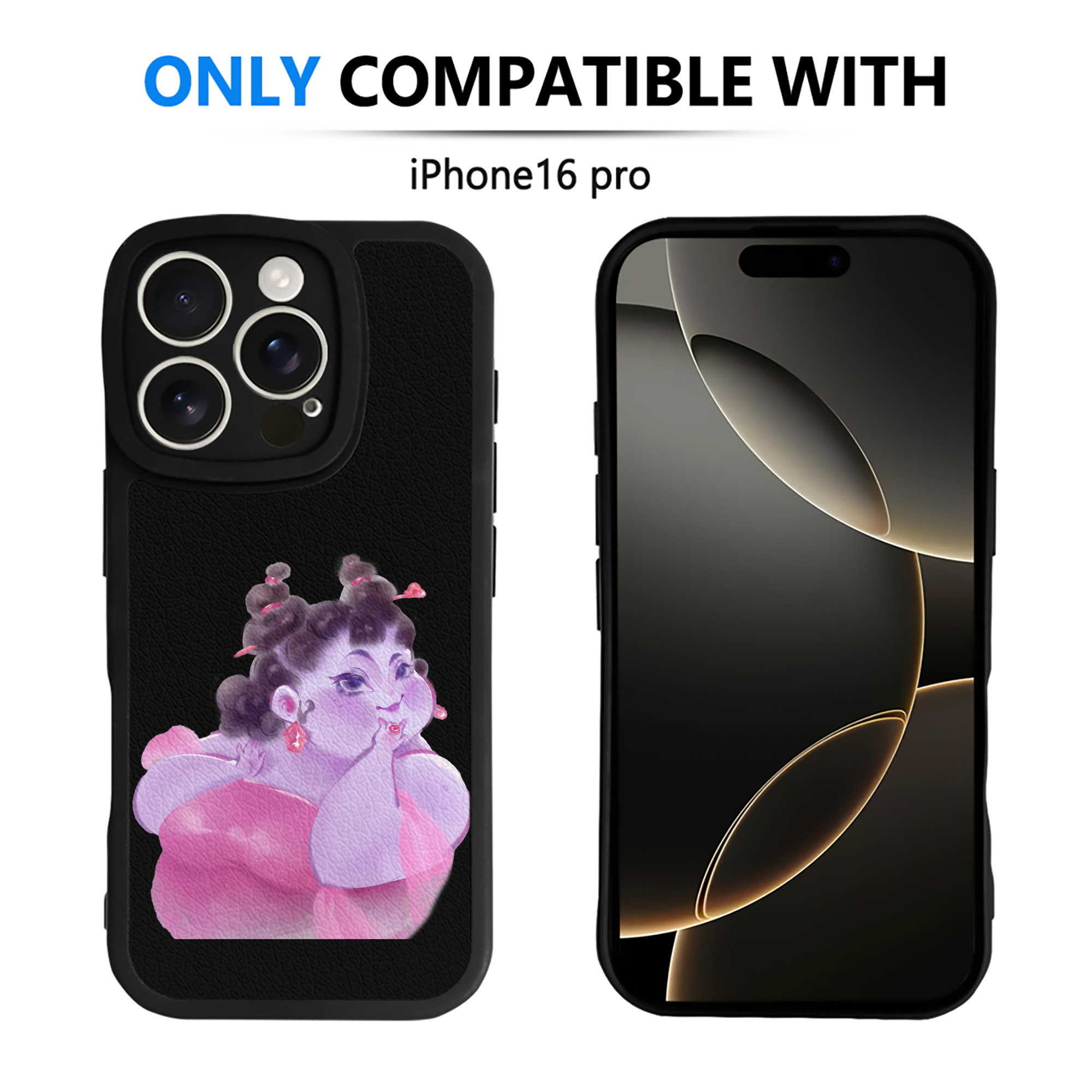 （画像用） Ne Zha 2 ナタ 魔童の大暴れ 【iPhone 16シリーズ対応】シリコンスマホケース（レザー調） 材質：シリコン